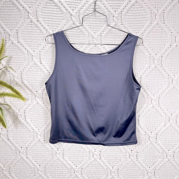 VICTORIA'S SECRET | Sleeveless Crop Top Blue M - Picture 1 of 7